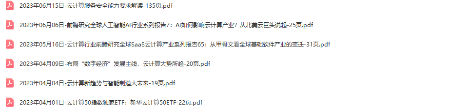 云计算行业研究报告白皮书