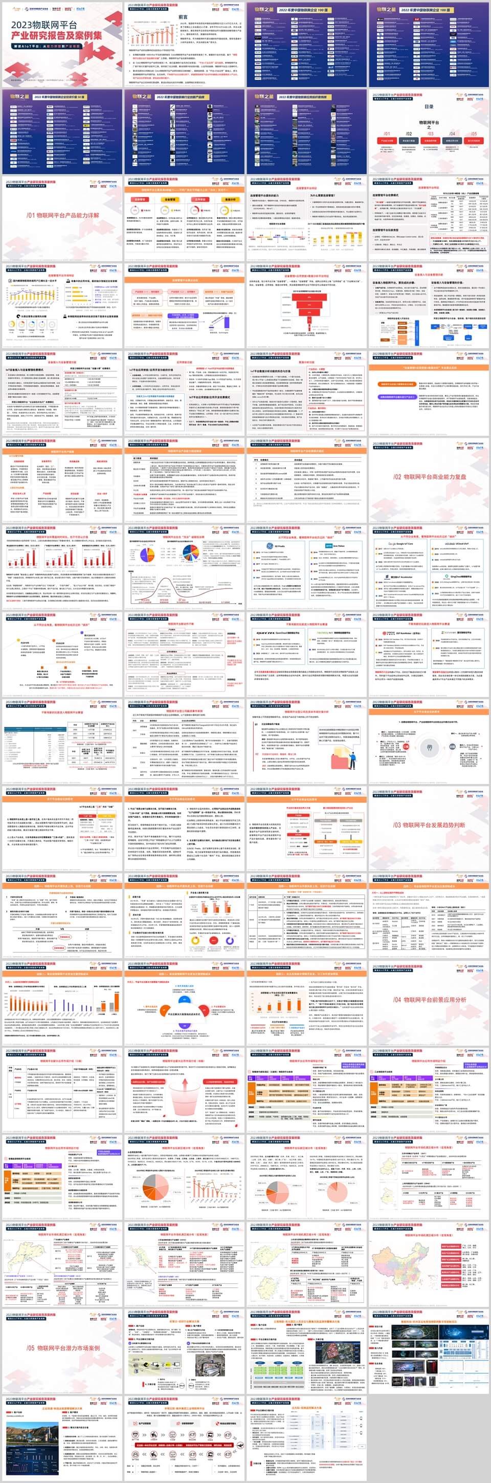 2023物联网平台产业研究报告及案例集，全69页下载
