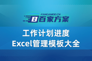 工作计划进度Excel管理模板大全